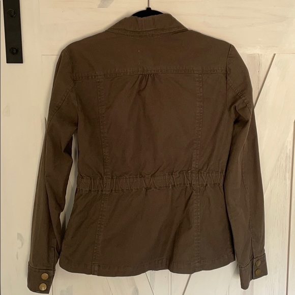 LOFT green military style jacket - Picture 4 of 6